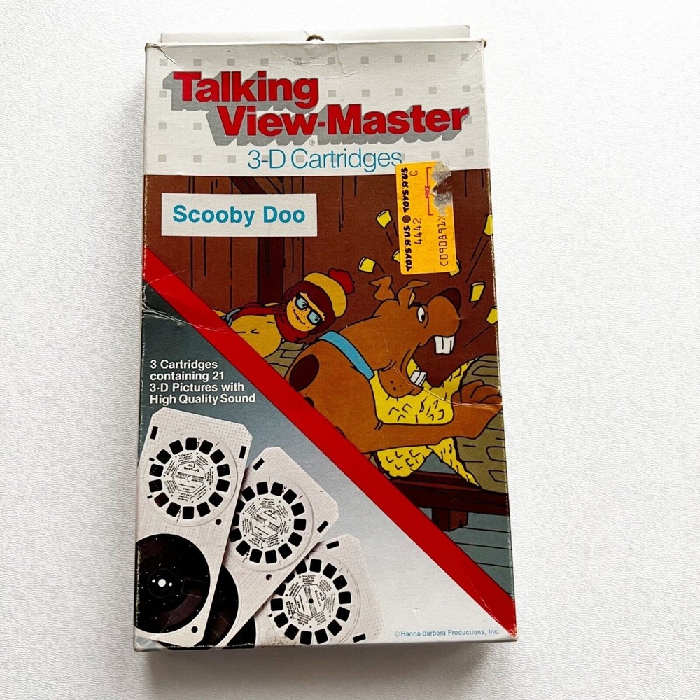 Talking View-Master Cartridges 3-D Scooby Doo Batman Micky Mouse 6 Assorted